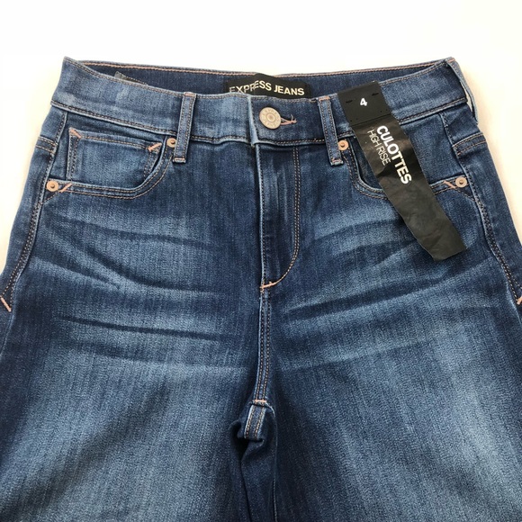 Express Jeans High Rise Culottes - Picture 4 of 9